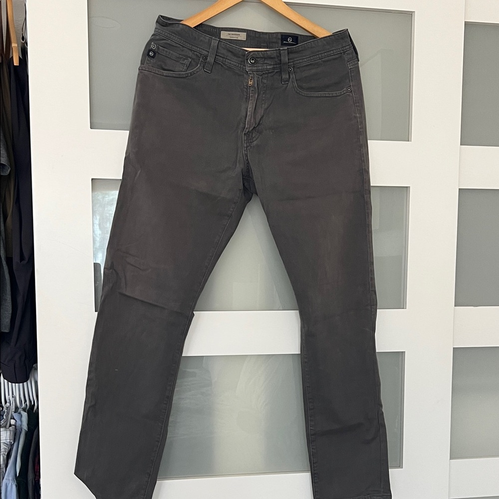 AG Adriano Goldschmied The Graduate tailored Men's Dark Gray Slim Jeans, 31x32
